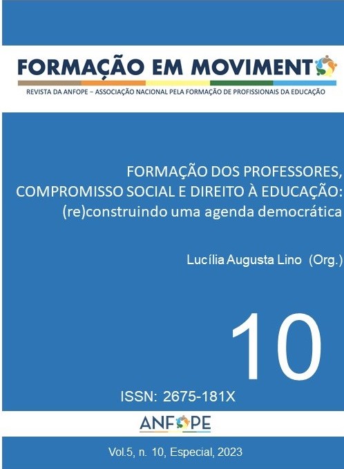 					Visualizar v. 5 n. 10 (2023): Formação de Professores, compromisso social e direito à educação: (re)construindo uma agenda democrática
				